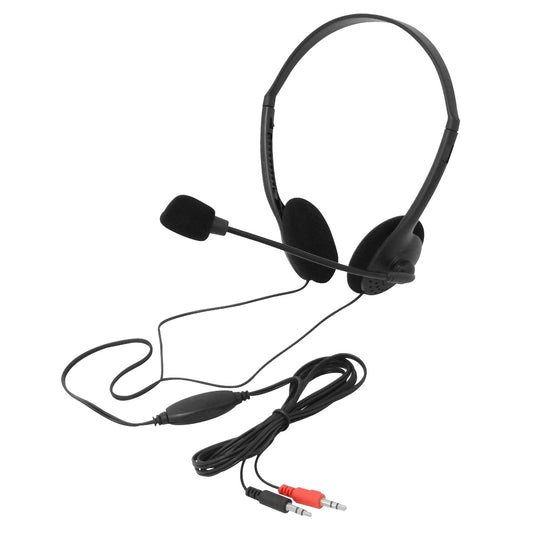 XTS-220 XTECH Diadema con Audífonos Estéreo y Micrófono Integrado 2 Conectores 3.5mm Macho