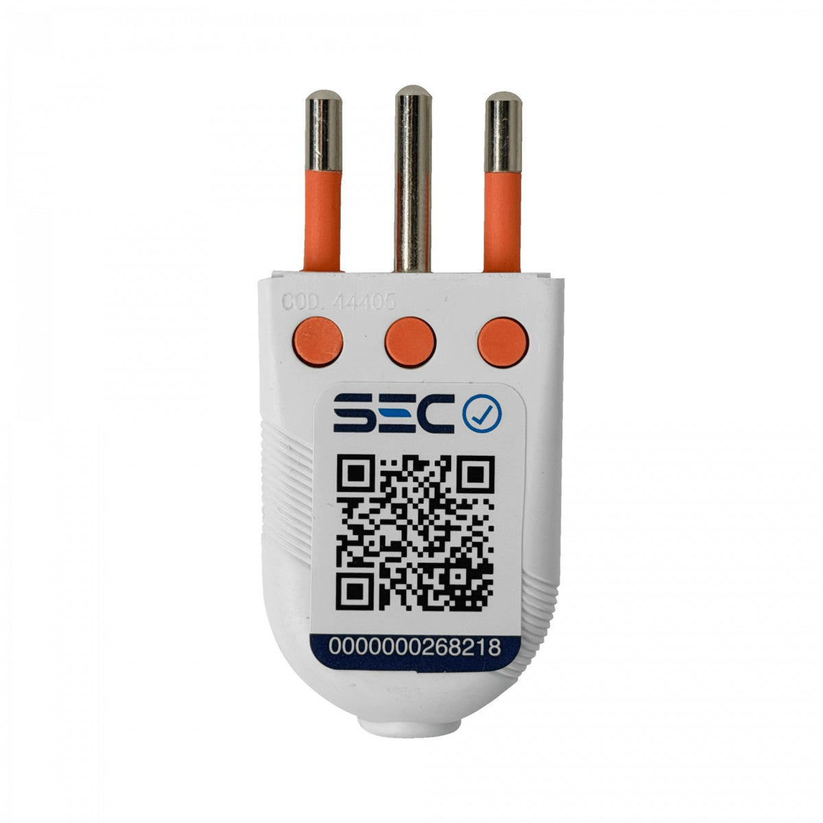 EMV2PTW KALOP 2P+T Blanco 10A SEC-60477 Enchufe Macho Volante c/Tierra KL44404