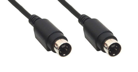 S-VIDEO Cable 1mt S-VIDEO 100cm Negro 4-pin mini-DIN
