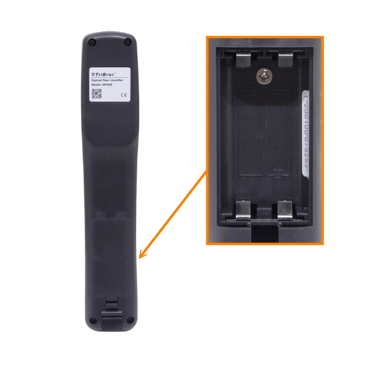 AFI-400 Detector InGaAs Monomodo -10 a +50dBm 800-1700nm 270Hz 1-2KHz 0,2-3,0mm Requiere 2 Pilas AA
