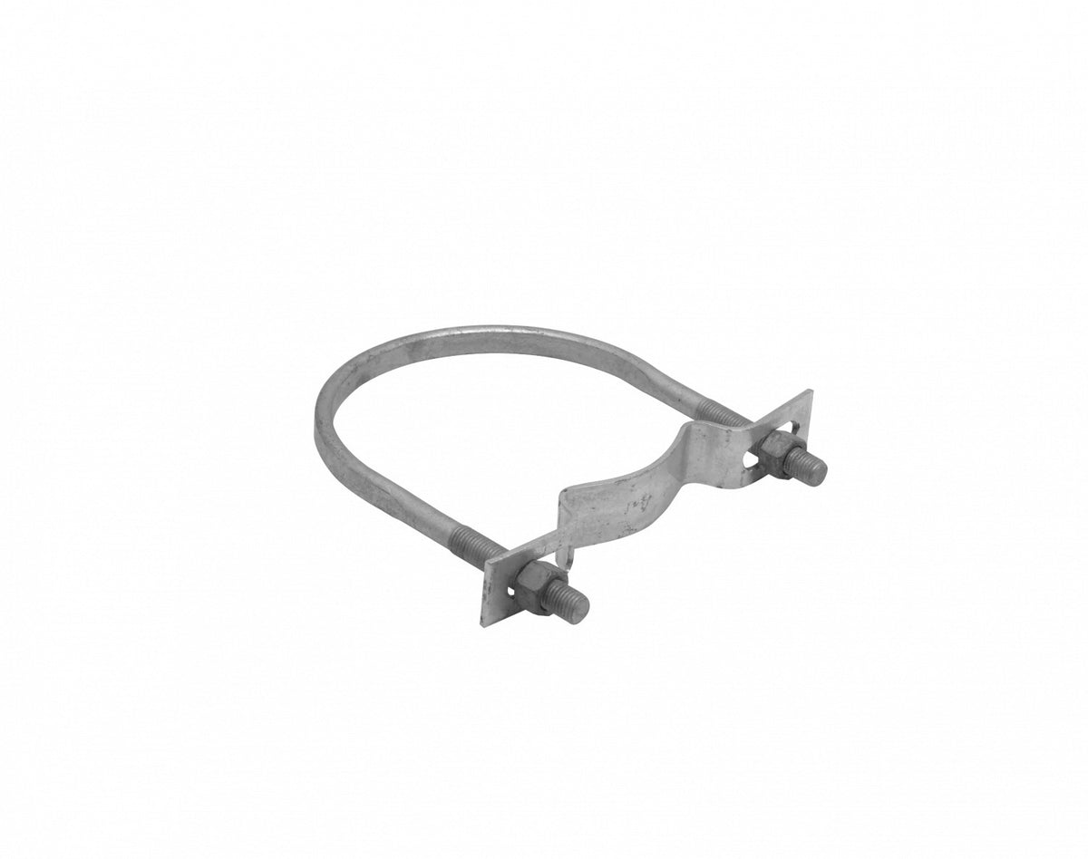 KTL0180 Abrazadera Galvanizada Rango 143-180mm para Fijación a Poste Redondo con Tuercas de 23mm