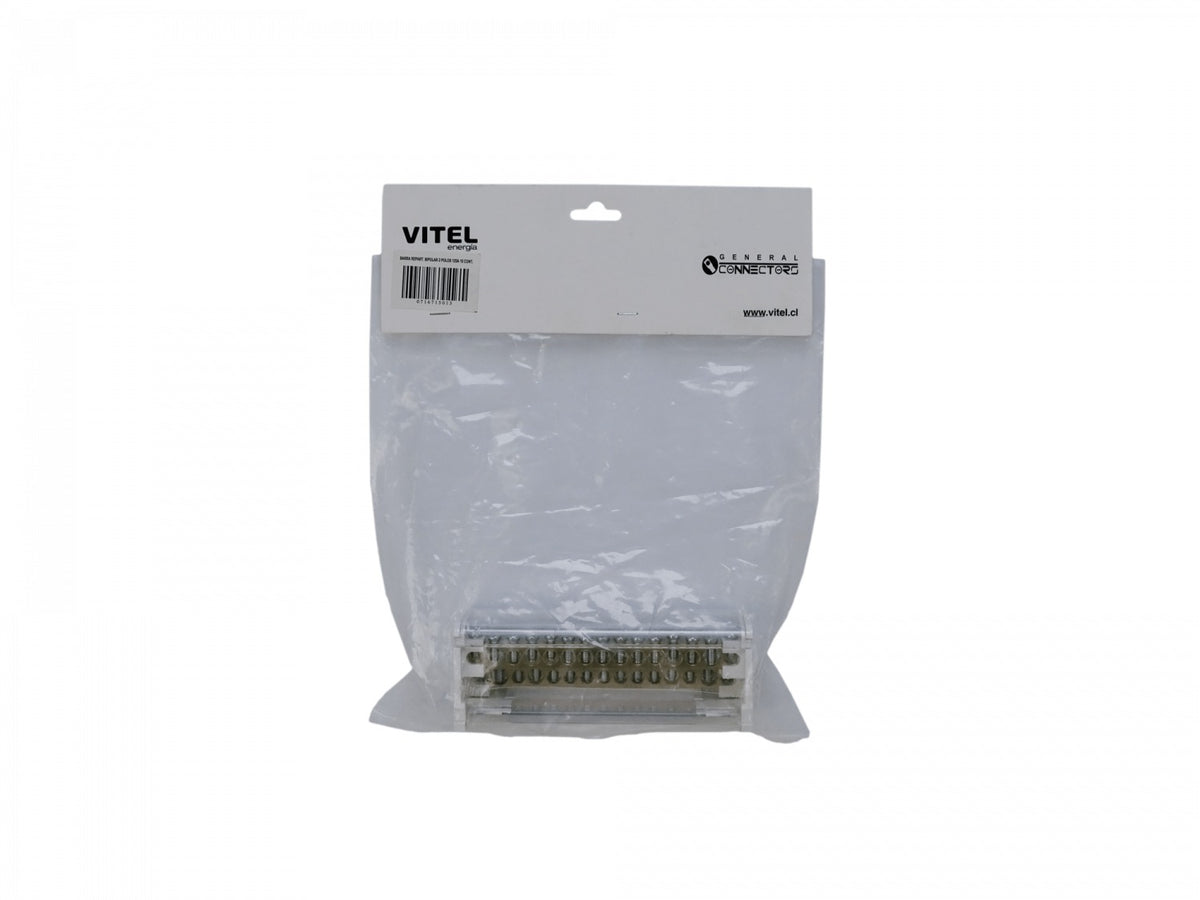 REPA-15. 2x15-Polos Distribuidor Bipolar 125A 40ºC 500V 1,5-25mm2