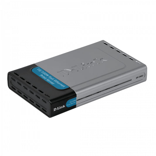 DP-300U. D-LINK PRINT SERVER 1-USB 2-PARALELO 1-LAN 10/100 inc5v