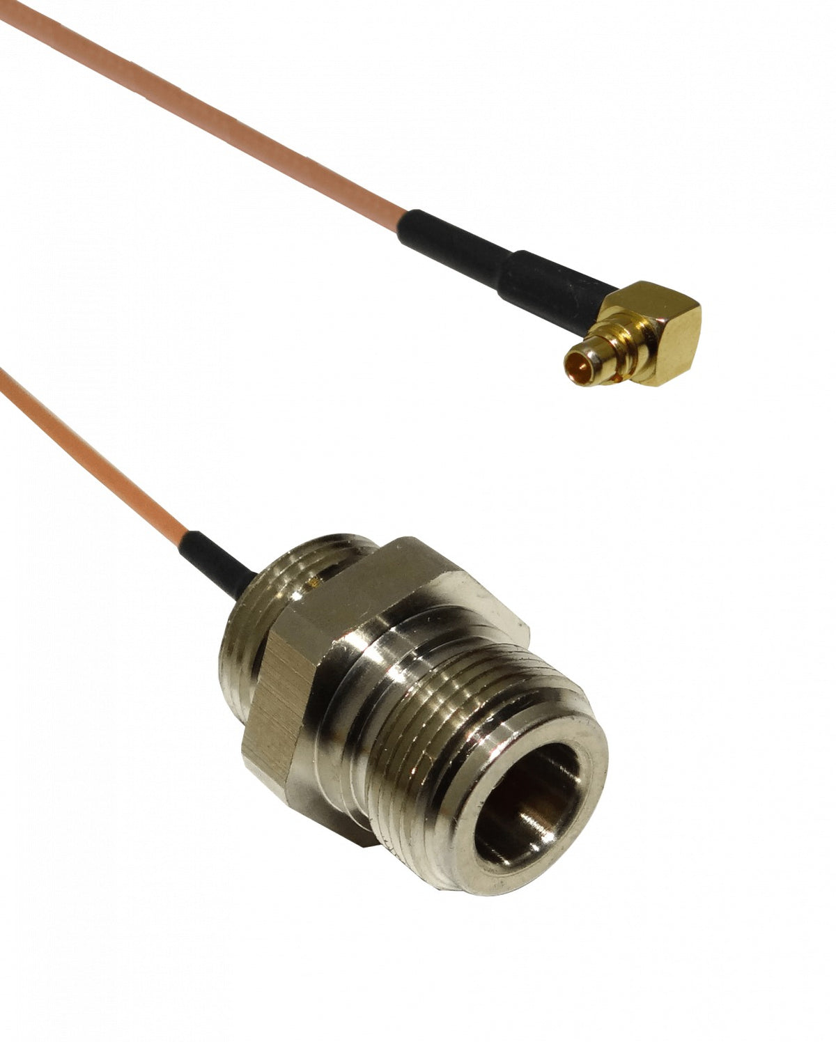 OEMMMCX Cable adaptador de 32cm Pigtail con conector MMCX-Macho a N-Hembra, no compatible con CA411/433