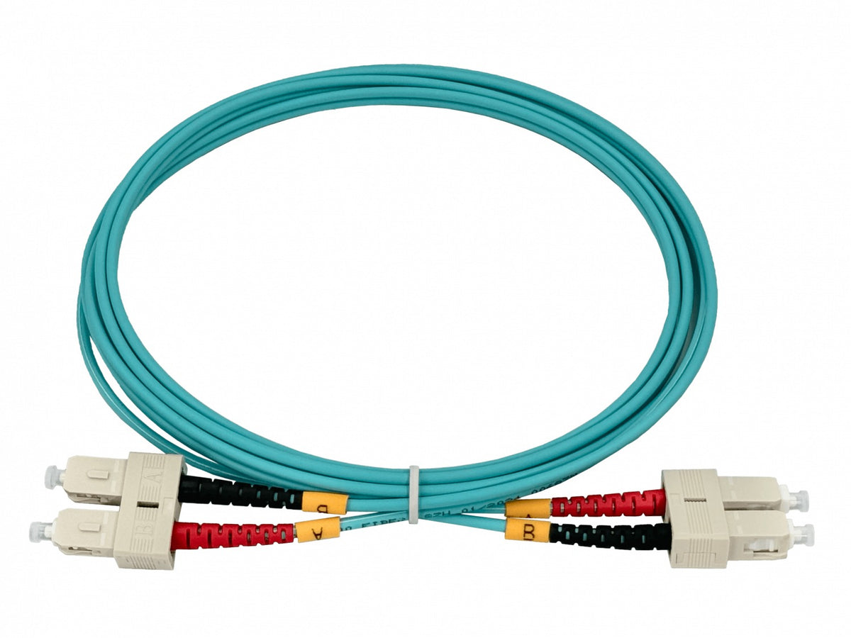 JF3CC2 2mt SC-SC OM3 MultiModo MM Duplex Jumper Fibra 3.0mm 50/125um LSZH