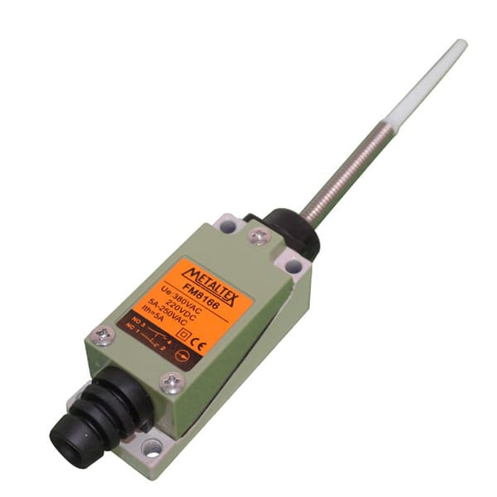 Fines de carrera metálico 5A/250VCA 1NA+1NC serie FM8 - Pistón