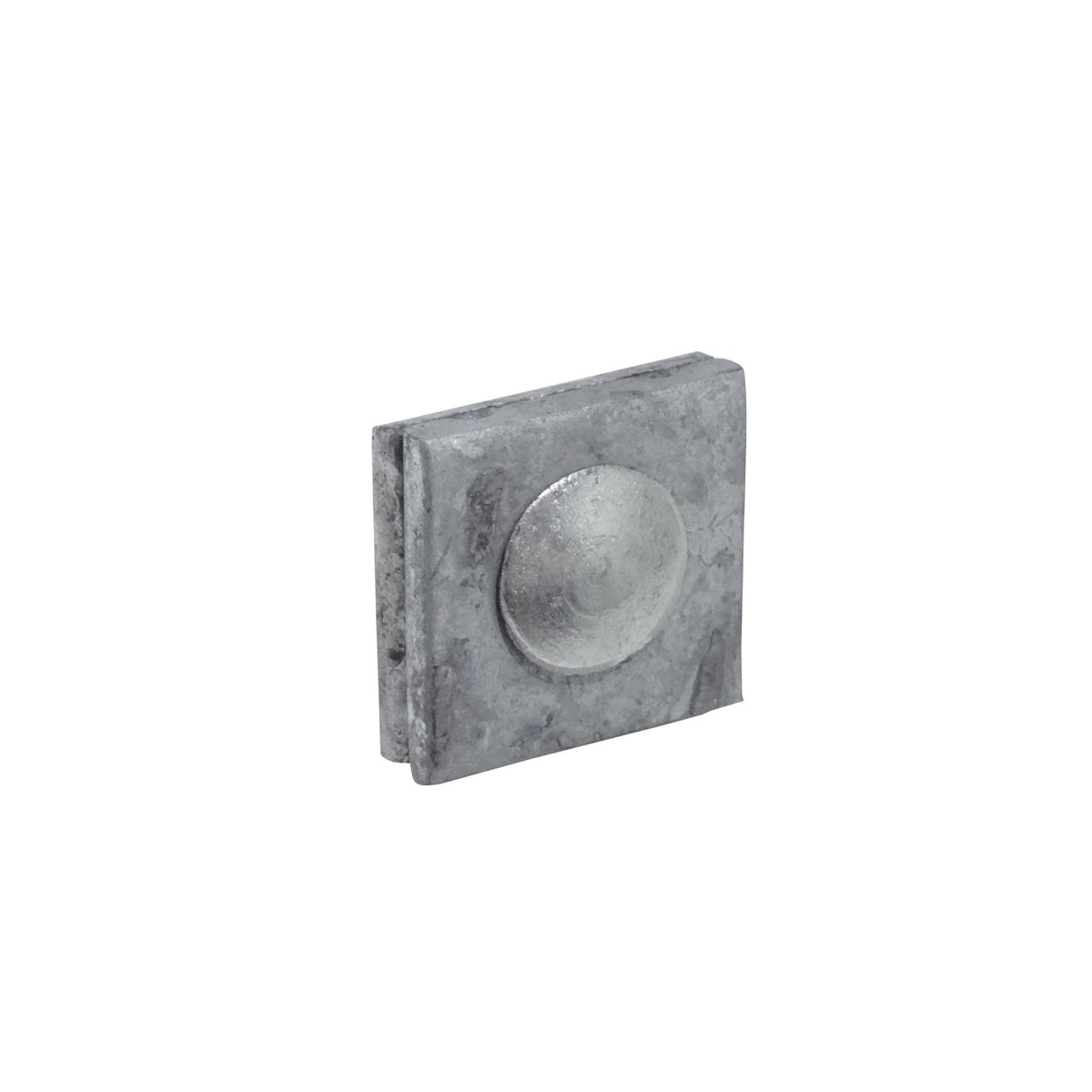KTL0030 Abrazadera de sujeción para poste con un perno hexagonal de 3/4 pulgada, dimensiones 45x46x5mm, largo 38mm y rosca M12