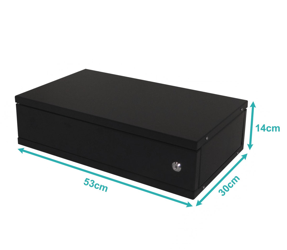 RK02-3L LINKMADE Plano 2U-138mm 30cm-Profundidad Rack Sobremesa Negro Puerta-Metálica