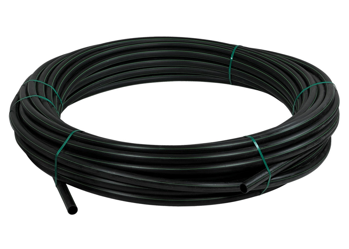 PLAN-5 Fleje Plástico de 50mm de ancho por 2,9mm de espesor Bobina de 100 metros Negro HDPE Polietileno Reciclado