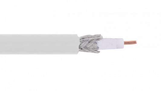 RG59W-LIQ RG59 270mt Blanco Aleación-CCS Cable Coaxial RG-59