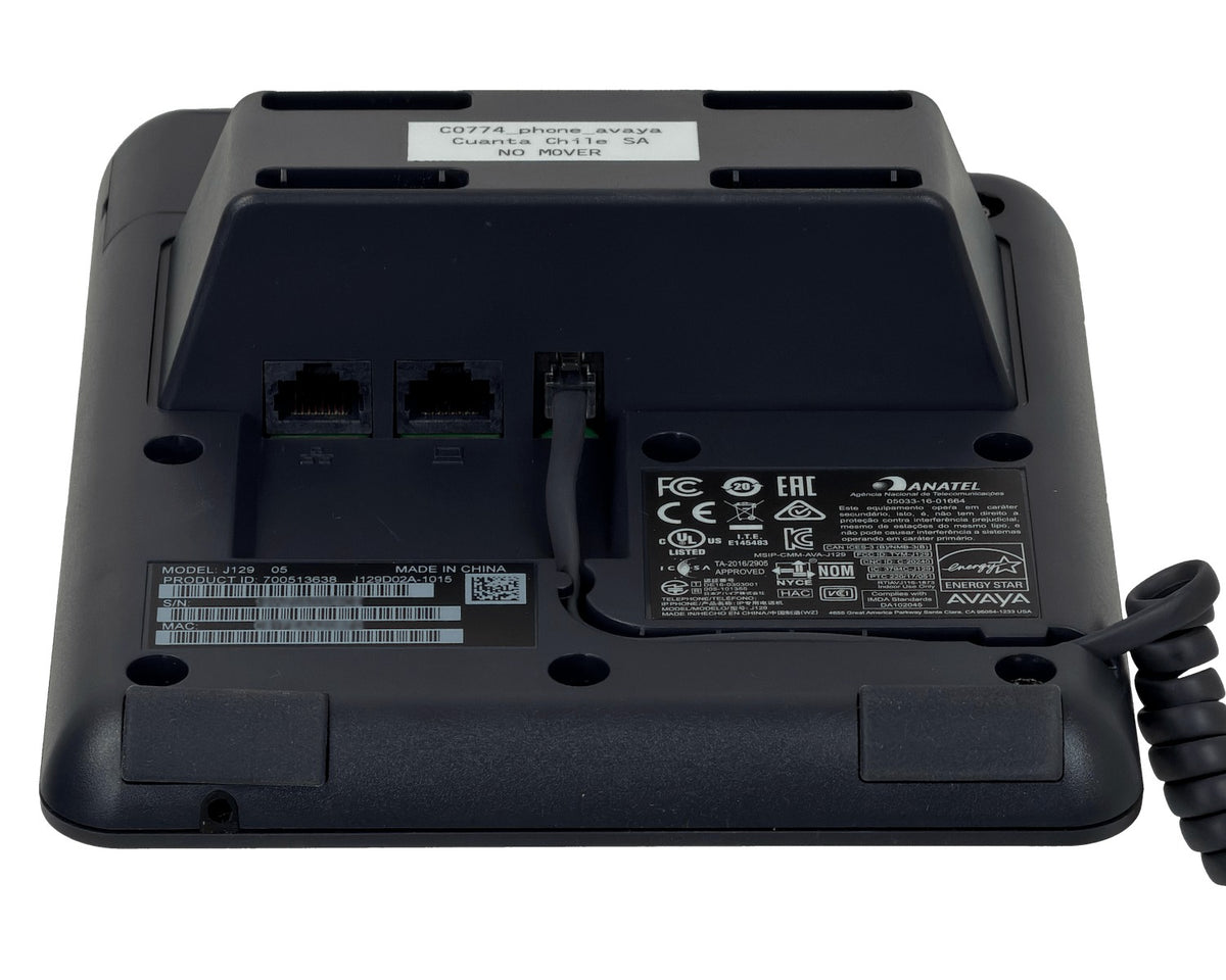 SIP-J129 USADO Telefono IP 1-SIP 2-LAN 2-10/100 RJ45 PoE-af