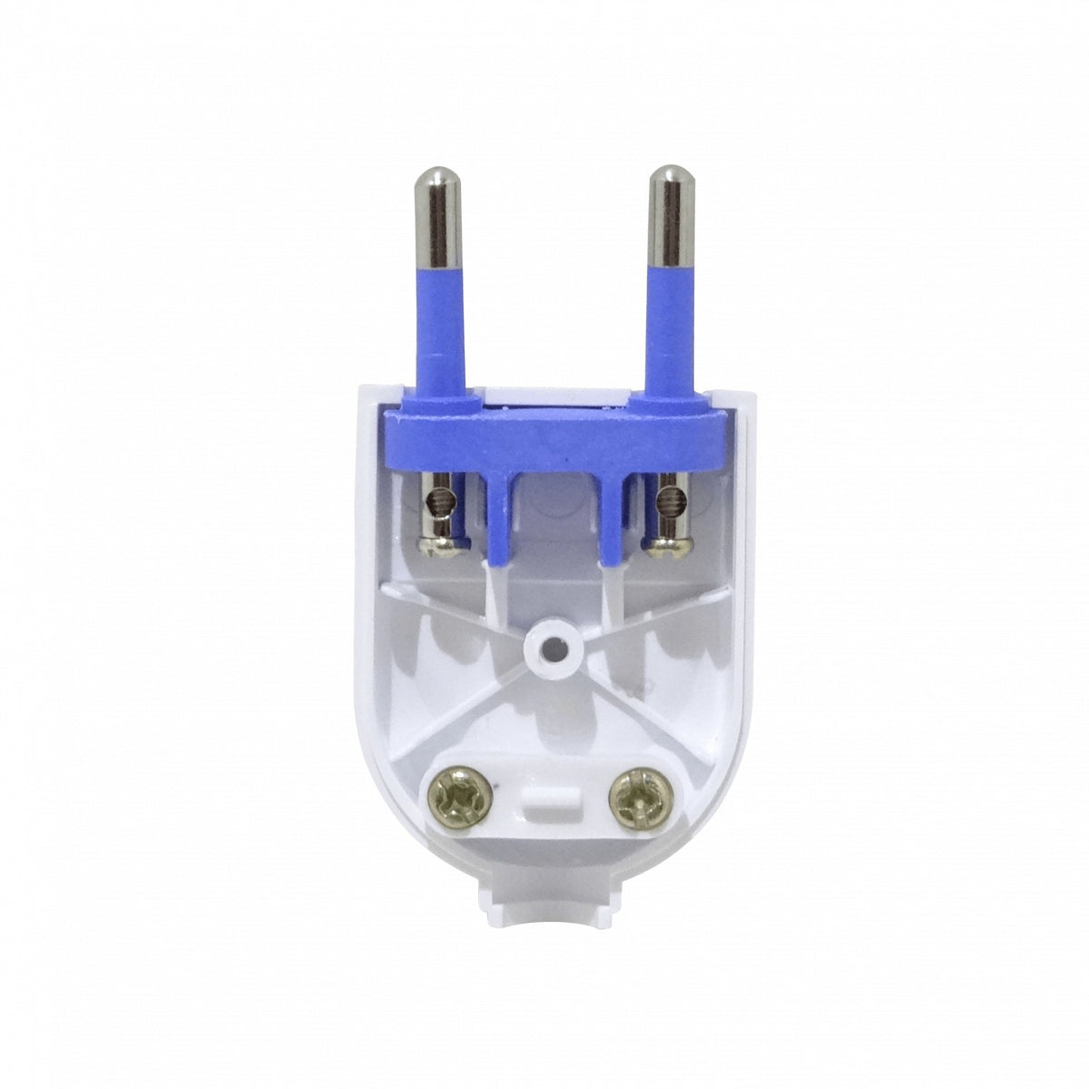 EMV2PZ Enchufe macho volante blanco KALOP de 2 polos, 10 A, sin toma de tierra, modelo SL1001, código KC44540