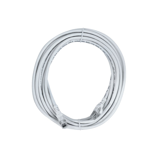 C6AW-50 LINKMADE Latiguillo de red Cat6a U/FTP blanco de 5 metros con cable multifilar y cubierta LSZH moldeado