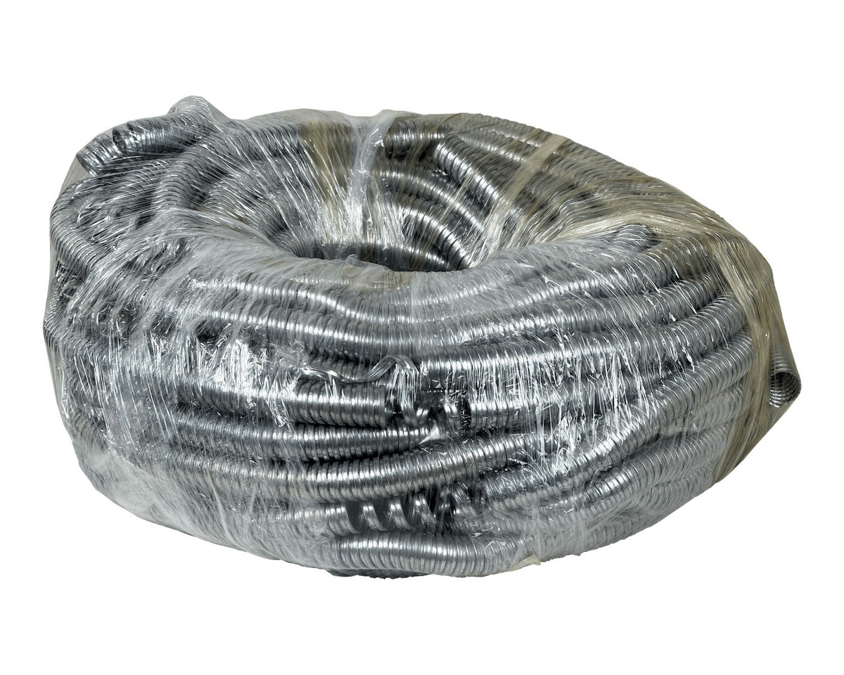 FLEXE25-LIQ DAÑADO Únicamente-Metálico 25mm Bobina-40mt Tubería Flexible Diámetros
