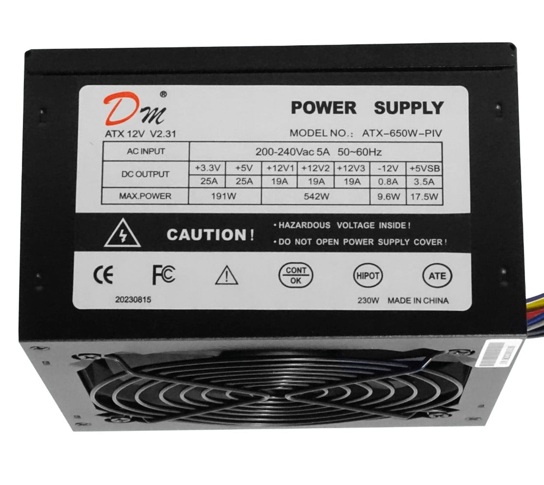 FATX-6 Fuente Alimentación ATX 650W Sata Necesita cable alimentación C13 4816