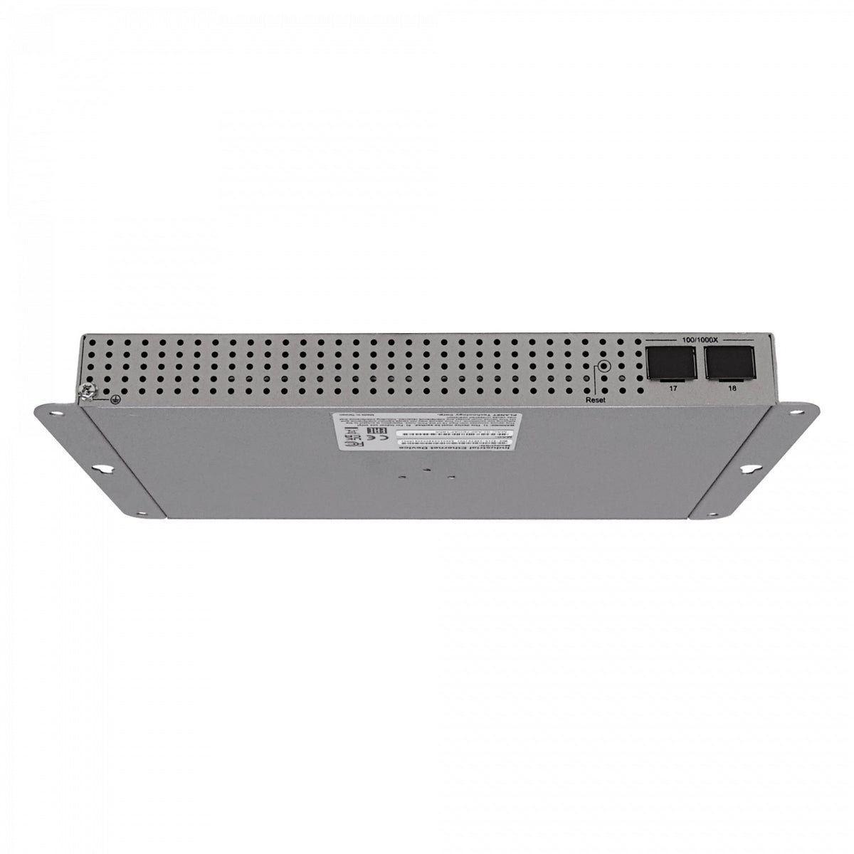 WGS-42 PLANET 16 puertos 10/100/1000 PoE+ 2 ranuras SFP 240W Conmutador Industrial Gestionable para montaje en Riel-DIN 48/54VDC