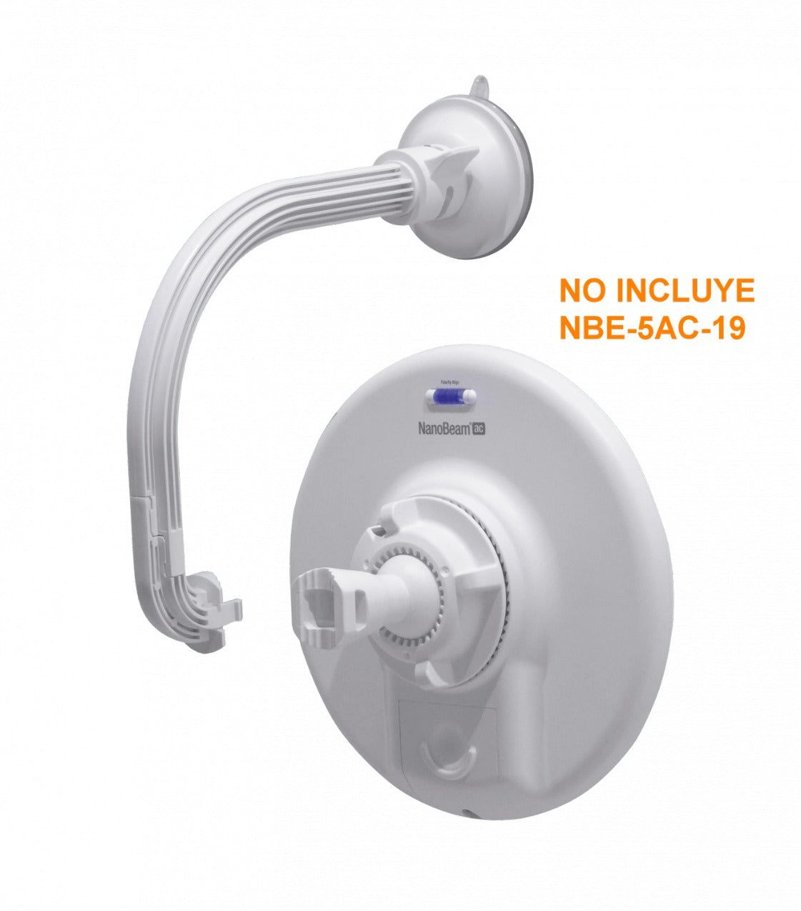 NBE-19-WM. UI Ventosa para NBE-5AC-19 M5-19 M2-13 2AC-13 Soporte para ventana o vidrio UBIQUITI