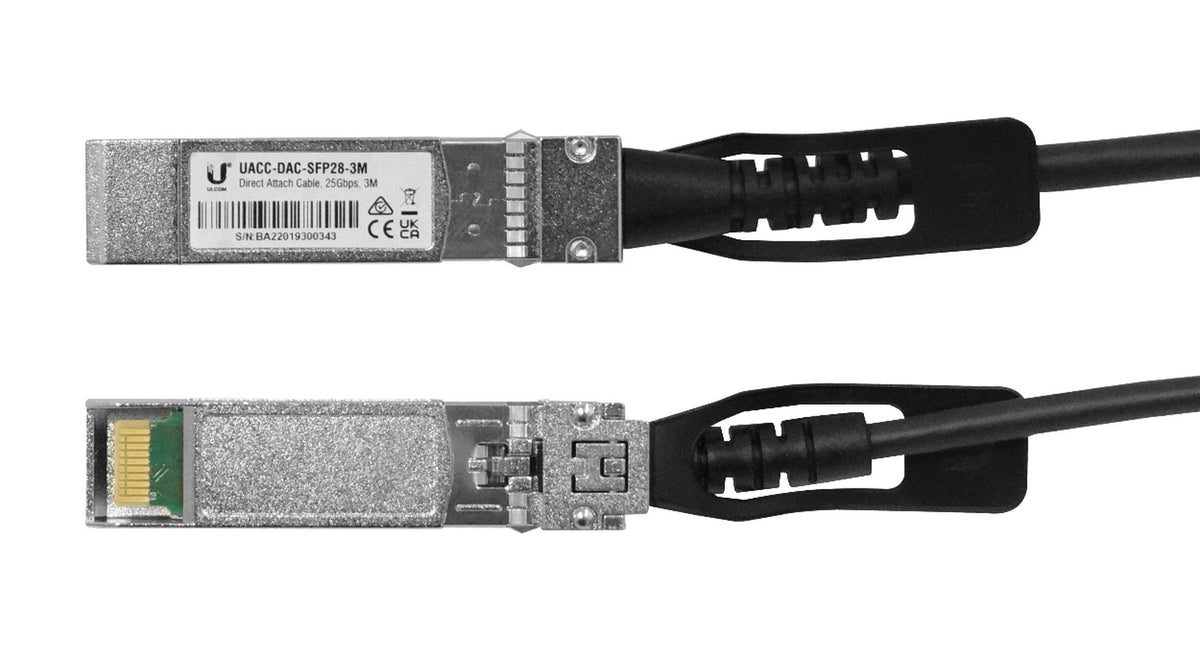 UD2-3. Interfaz de 3 metros SFP28-25Gbps Cable de Cobre de Conexión Directa UACC-DAC-SFP28-3M UACC-DAC-SFP28-3M UBIQUITI