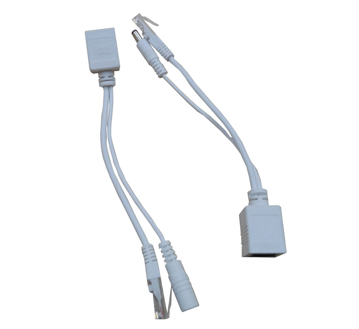 KIT POEPASS Inyector-Divisor PoE Pasivo 10/100Base-T Conector RJ45 a Hembra 5,5x2,1mm