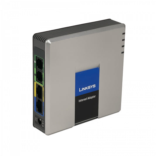 SPA3102 CISCO Adaptador Telefónico Analógico 1-Puerto-LAN 1-Enlace-WAN 1-Línea-FXO-RJ11 1-Teléfono-FXS-RJ11 Alimentación-5V