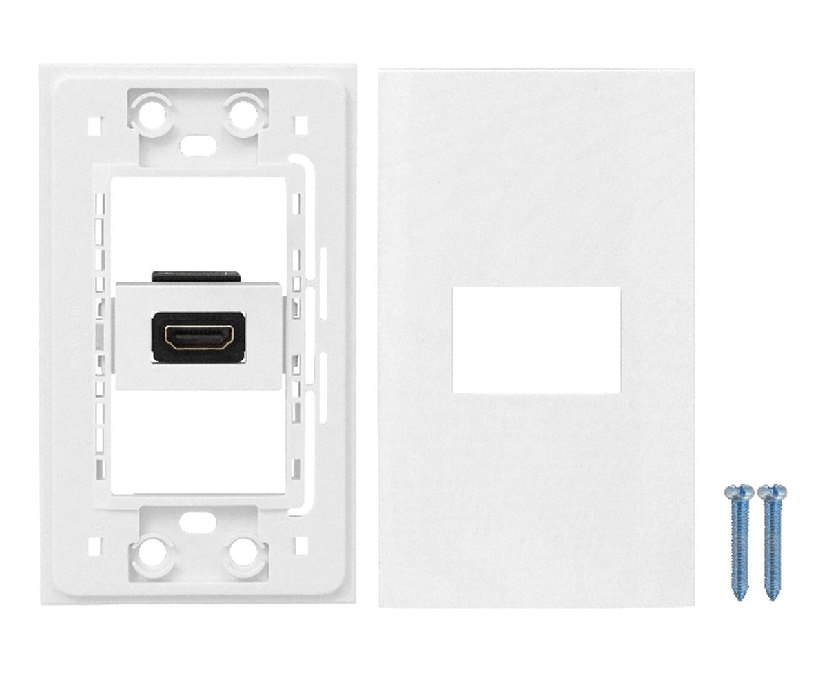 FP-HDMI Placa frontal para pared con conector HDMI Hembra a Hembra sin cable 70x114 mm