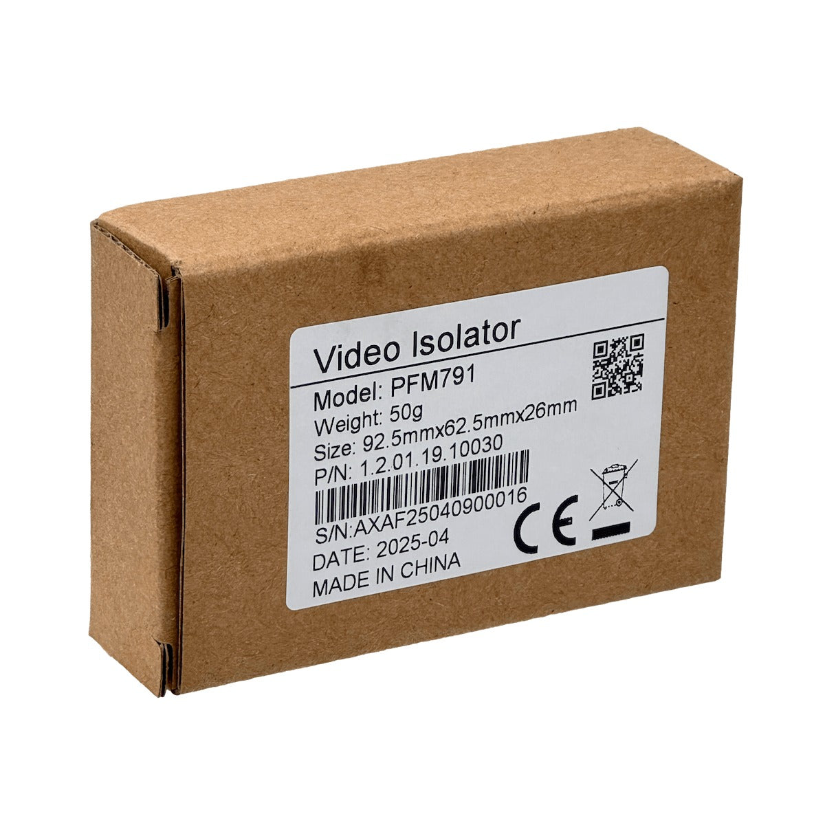 BALUN-FILTRO DAHUA Balun de Video con Filtro Supresor de Ruido a Tierra BNC-Macho BNC-Hembra