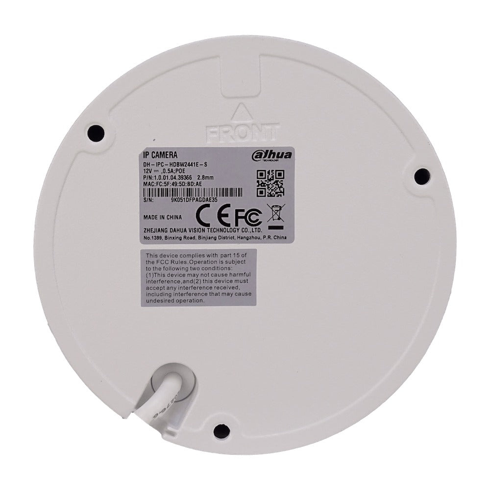 CAMI-DOME4 DAHUA Domo 4MP Fijo-2,8mm IP67 PoE IR30mt Camara WizSense IK10