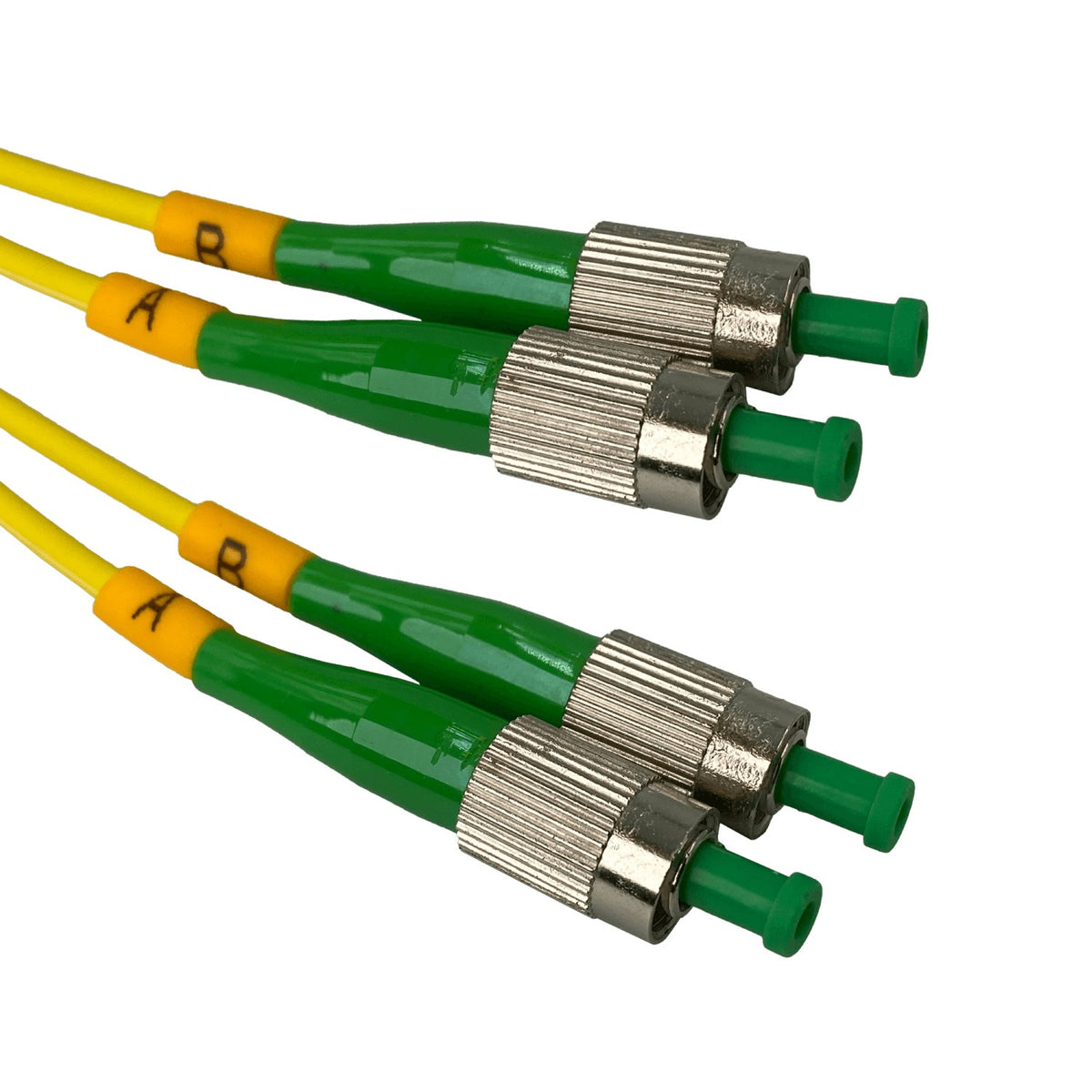 JFSHH2. 2 metros FC/APC a FC/APC Monomodo Dúplex Latiguillo de Fibra 9/125um 3mm
