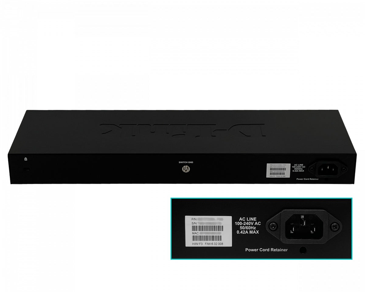 DGS-1210-28 D-LINK 24-1000 4-SFP Switch Smart Rack Fuente-Interna
