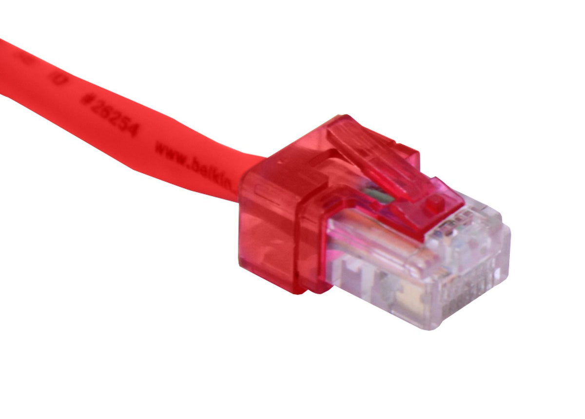 RJC-CR LINKMADE Tapa Protectora Reparadora RJ45 Color Rojo en Empaque de 10 Piezas