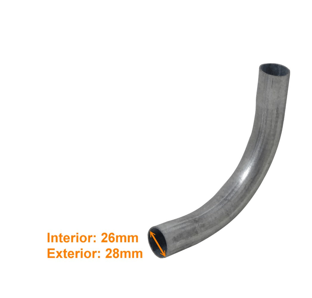 EMT25-C 25mm Galvanizado Acodado para Tubería Conduit Metálica Rígida Curva
