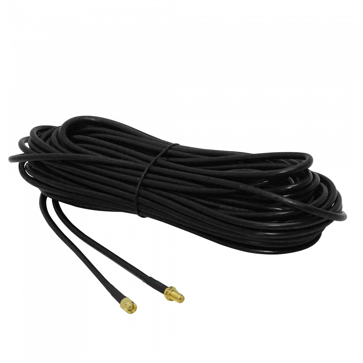 RM2RH-15. Cable coaxial RG58 de 15 metros (1500 cm) color negro con conectores RPSMA hembra a RPSMA macho