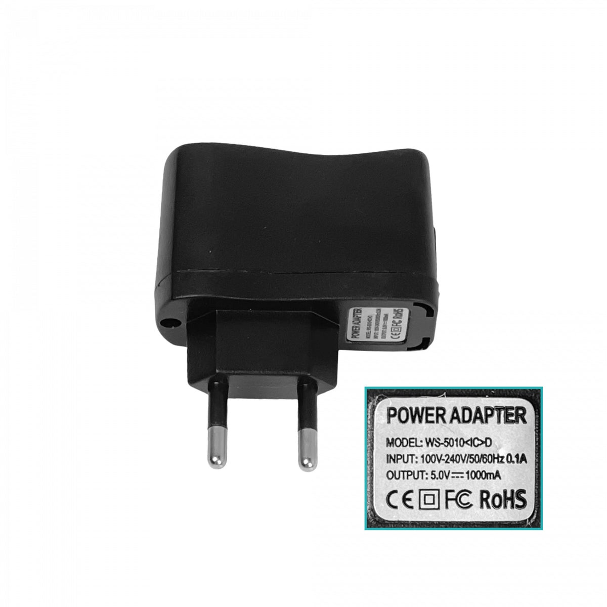 F5-1U 5V 1A 1000mA 5W USB-AH Adaptador de corriente 100-240V necesita-cable