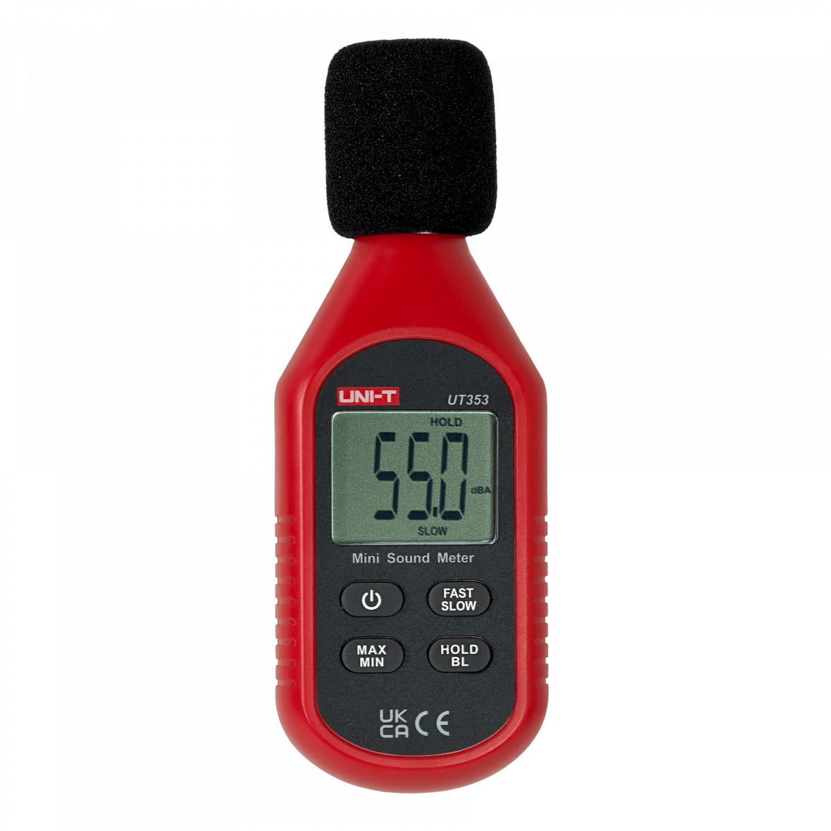 UT-353 UNI-T Sonómetro digital 30-130dB precisión ±1,5dB pantalla LCD incluye 3 pilas AAA UT353