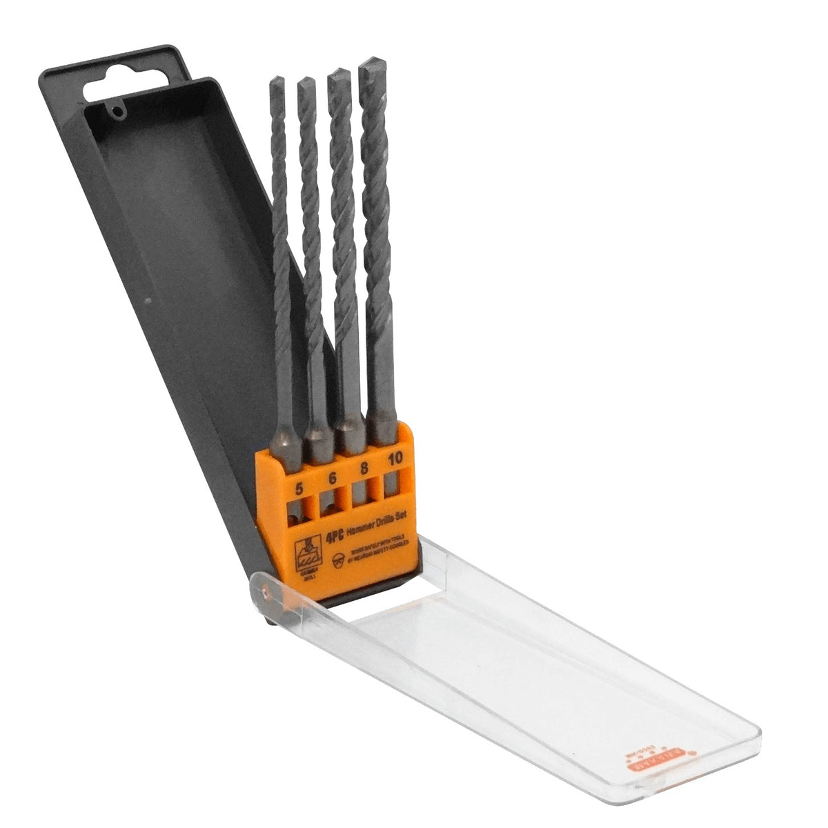BROCAS-ROTOM SET 4 PIEZAS BROCAS SDS PLUS PARA CONCRETO 5-6-8-10mm x 100mm TIPO ROTOMARTILLO
