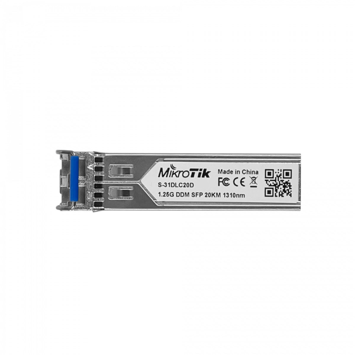 S-31DLC20DI MIKROTIK Transceptor Óptico 2-LC 20Km Monomodo 1310nm SFP 1,25Gbps Gigabit Pieza 1.25g