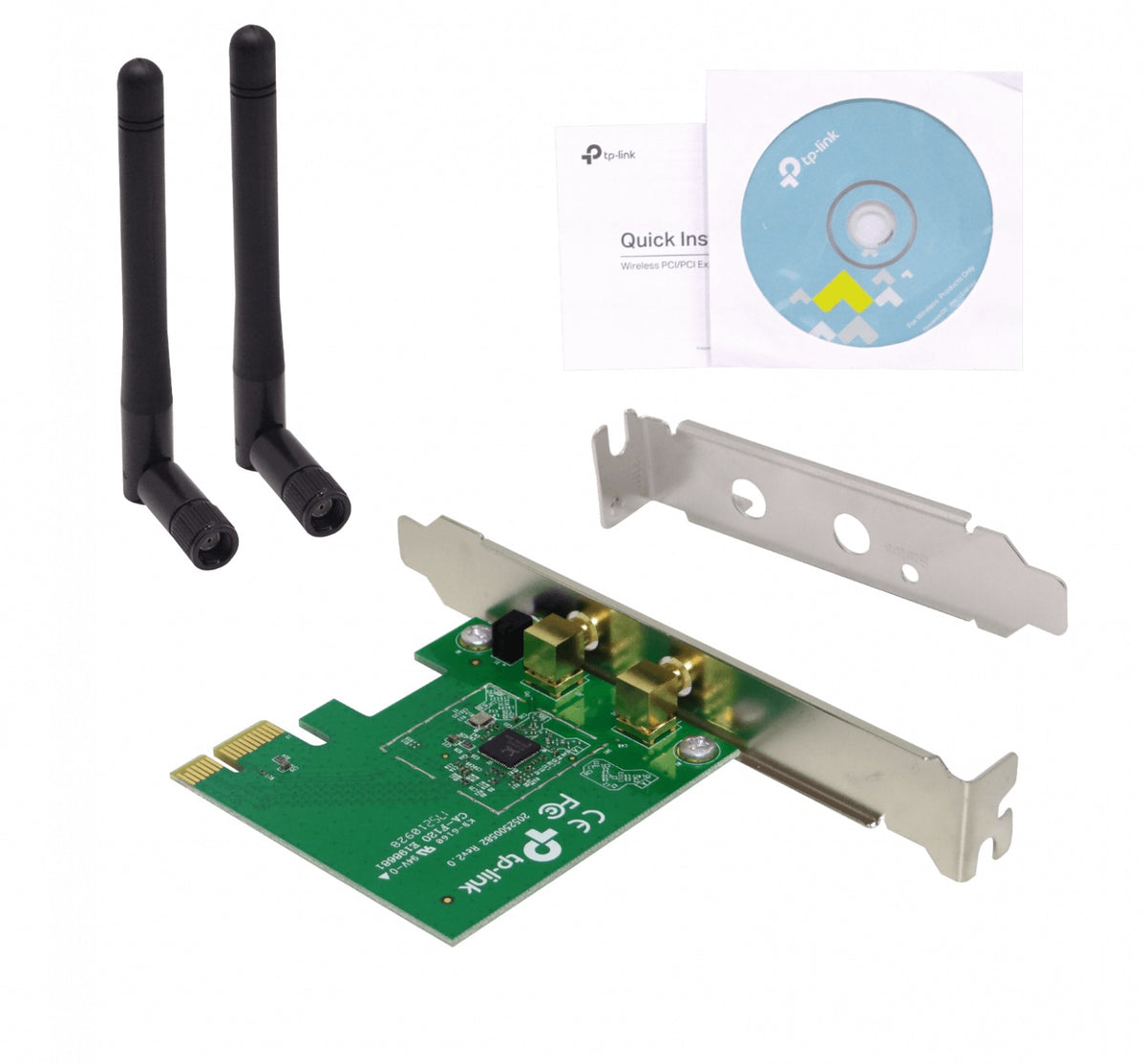 TL-WN881ND TP-LINK N300mbps 2,4GHz PCIe-x1 2-RPSMA-2dBi WiFi Tarjeta Inalámbrica