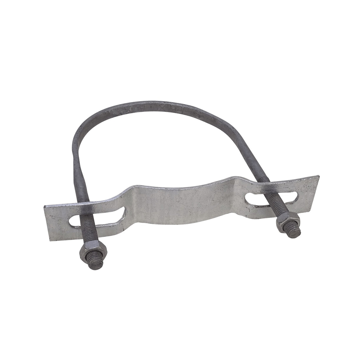 KTL0160 Clamp 118-162mm Soporte Galvanizado para Poste Redondo Tuercas-23mm