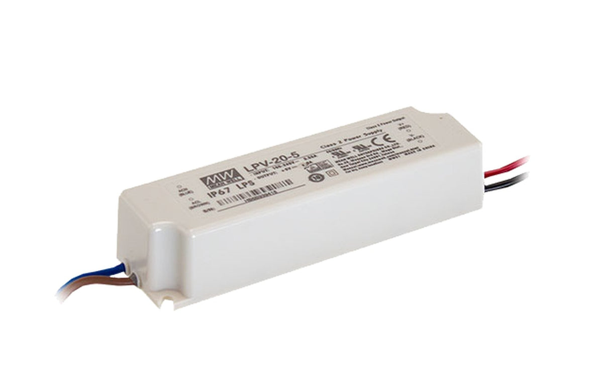 Driver LED plástico voltaje 20W LPV-20 - 15V
