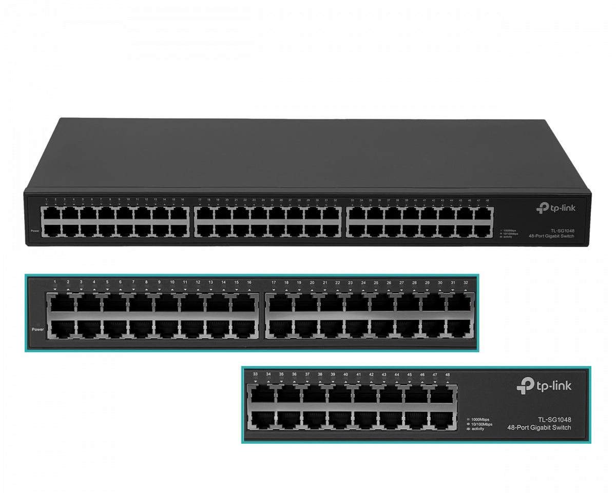 TL-SG1048 TP-LINK 48-Puertos-1000 Conmutador Gigabit no-Gestionable Rack