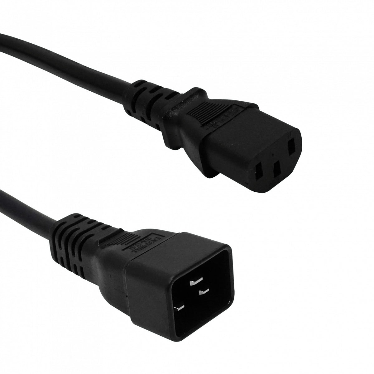 CDMC C13-Hembra-10A C20-Macho-16A Cable de Alimentación 1,5-1,8mt Negro