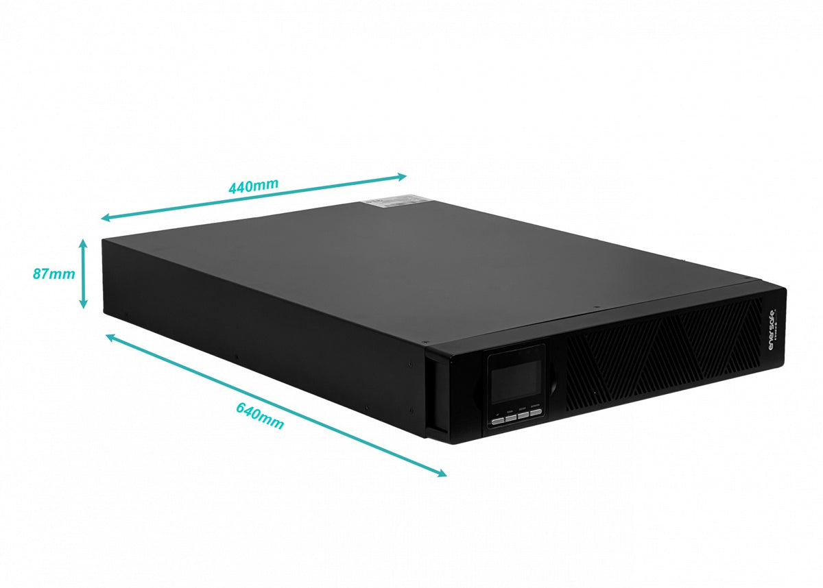 LITIO-3 ENERSAFE Litio 3000W 3KVA 0/4ms DB9 USB Requiere-SNMP En-Línea 2U-Rack/Torre