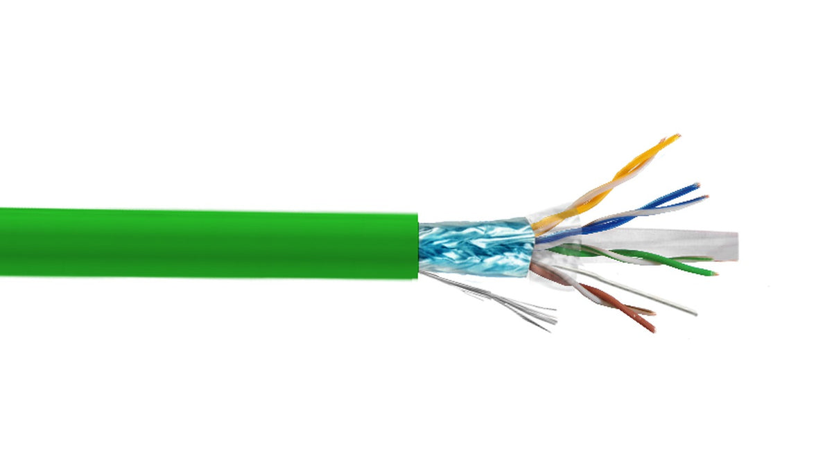 CBAF-FV3 FURUKAWA LSZH Verde Categoría 6A F/UTP 305 metros Unifilar 23AWG Bobina de Cable 23370095