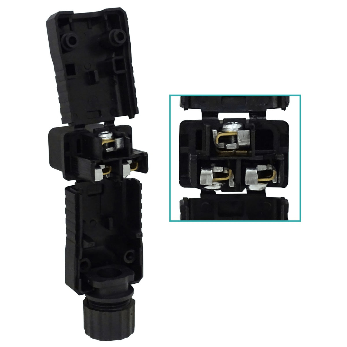 DHV Conector Hembra C19 Portátil 16A Negro para Sistemas UPS de elevada potencia