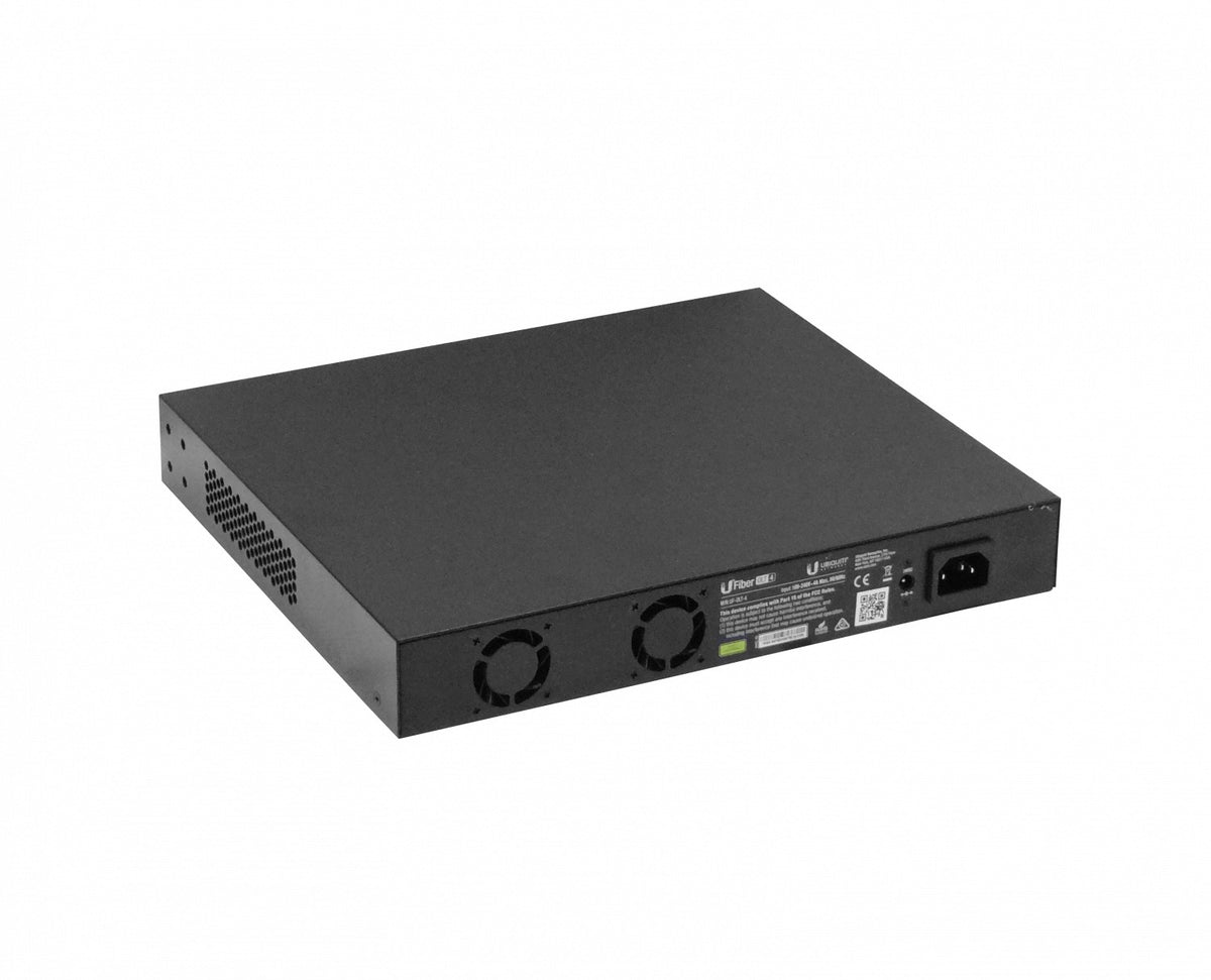 UF-OLT-4. Interfaz de usuario OLT con 4 puertos GPON, 1 puerto SFP+ de 10G, consola USB, gestión RJ45 IP, UFiber FTTH, UF-OLT-4-EU, UBIQUITI
