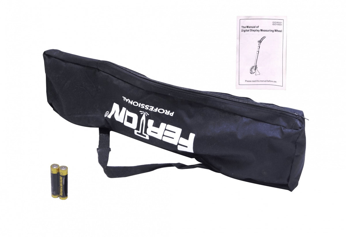 ODOMETRO-PRO Cuentametros 9999mt Digital incluye-2xAAA Rueda-158mm Atril-Plegable incluye/Estuche
