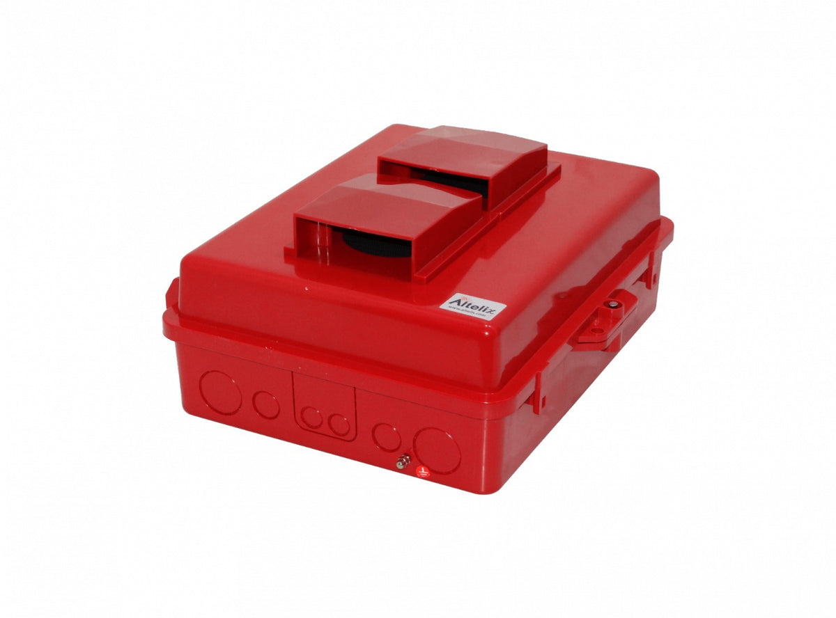 NP141105RV ALTELIX Con Ventilación Roja 355x280x127mm IP55 Gabinete para Exteriores NEMA3 PC+ABS