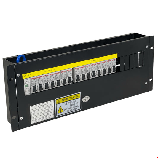 DC-DC4U063B. Convertidor 32A Sistema de Conmutación Manual CC 7 salidas-CC 8 salidas-CC formato Rack 4U