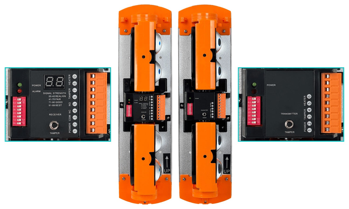 ABT-60 Detector Infrarrojo de Doble Haz 150 metros Uso Interior-Exterior 9-30VDC 9-20VAC Barrera Lineal
