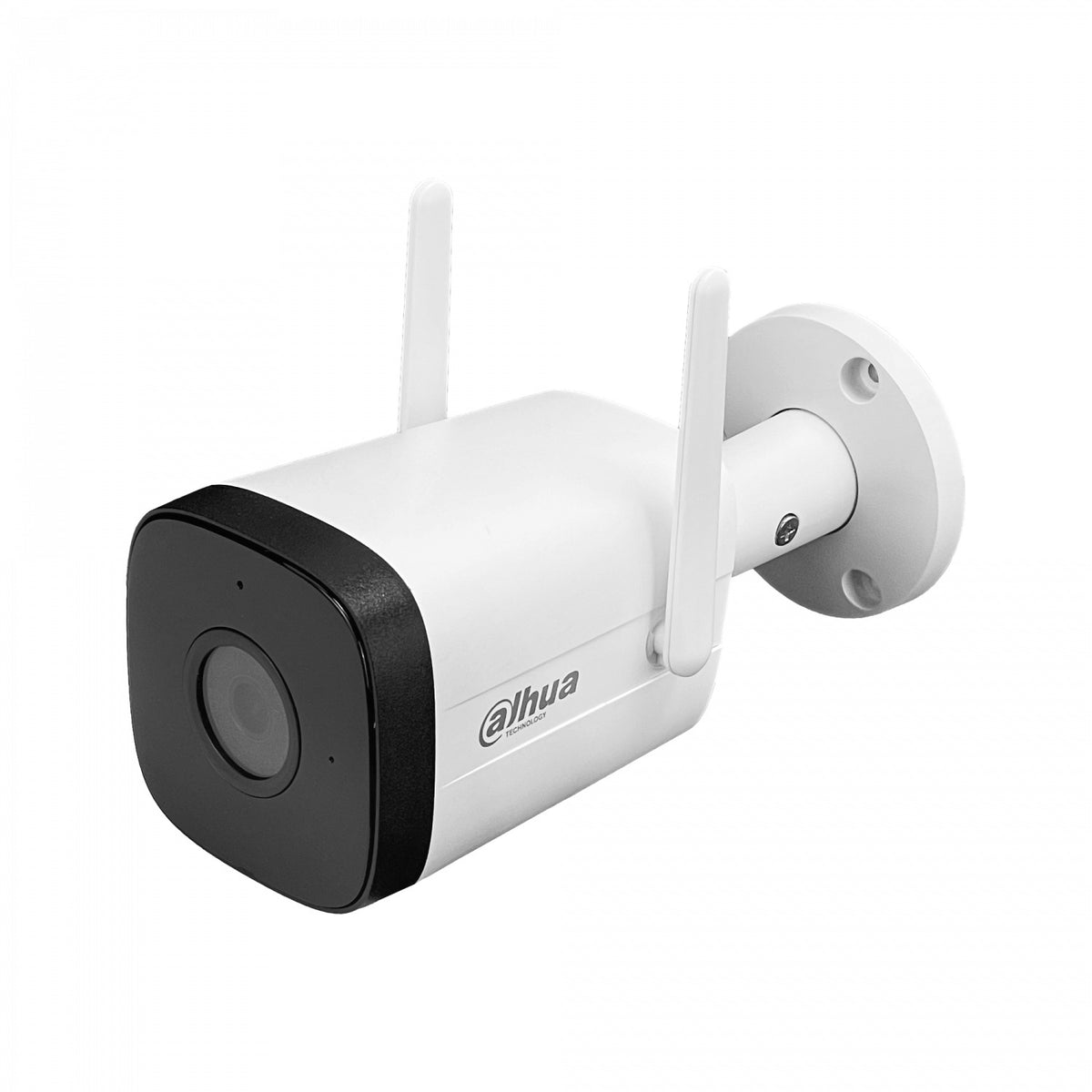 HFW1430. Cámara DAHUA tipo Bala 4 Megapíxeles 2,8mm Inalámbrica 2,4GHz Ranura MicroSD Protección IP67 Alcance 1-100 30 metros Incluye fuente 12Vcc